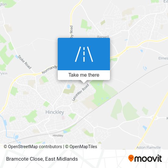 Bramcote Close map