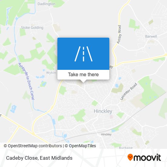 Cadeby Close map