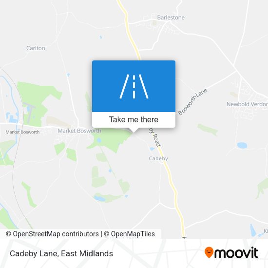 Cadeby Lane map