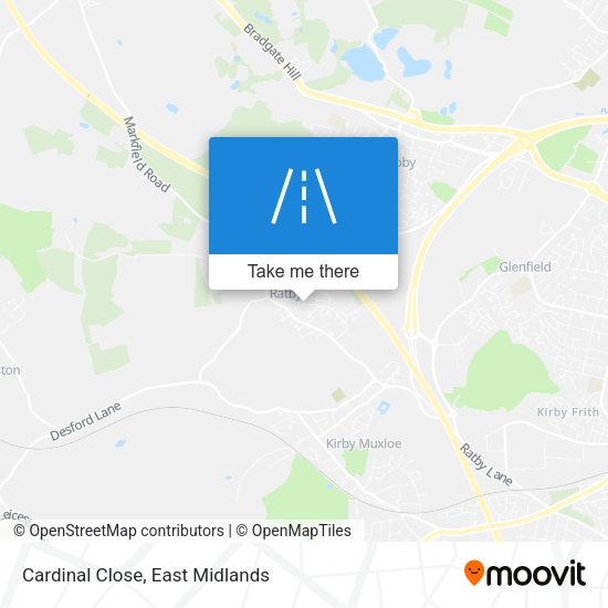Cardinal Close map