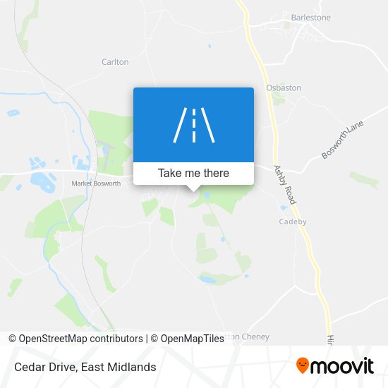 Cedar Drive map