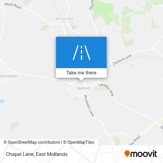 Chapel Lane map