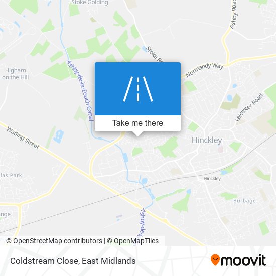 Coldstream Close map