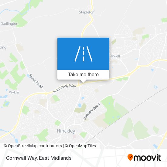 Cornwall Way map