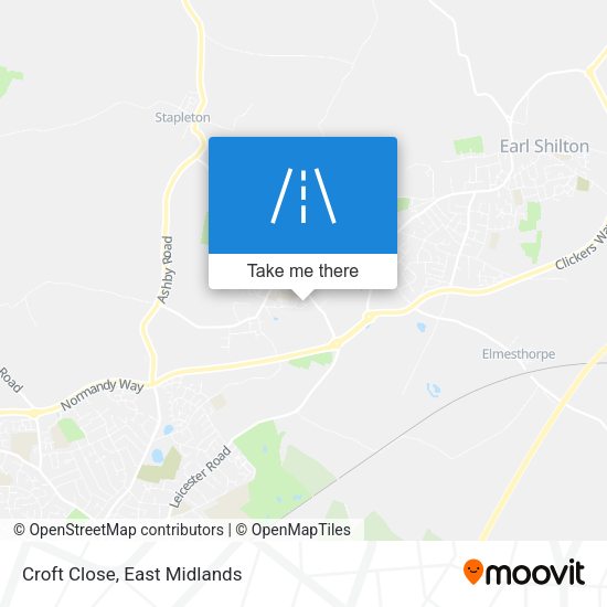 Croft Close map