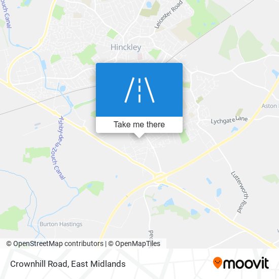 Crownhill Road map