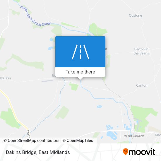Dakins Bridge map