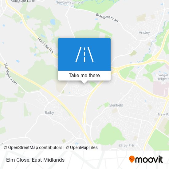 Elm Close map