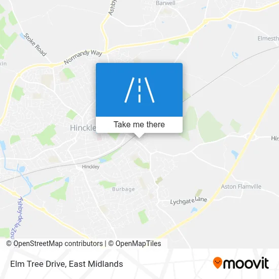 Elm Tree Drive map
