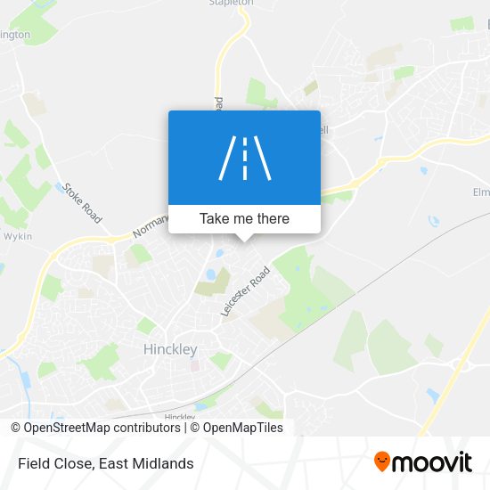 Field Close map