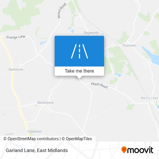 Garland Lane map