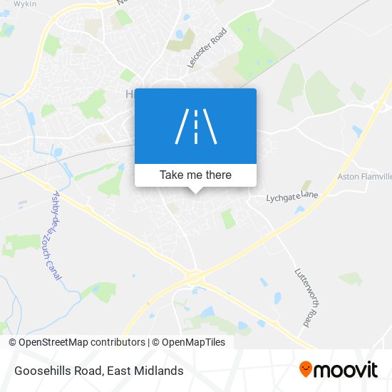 Goosehills Road map