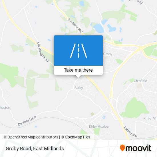 Groby Road map