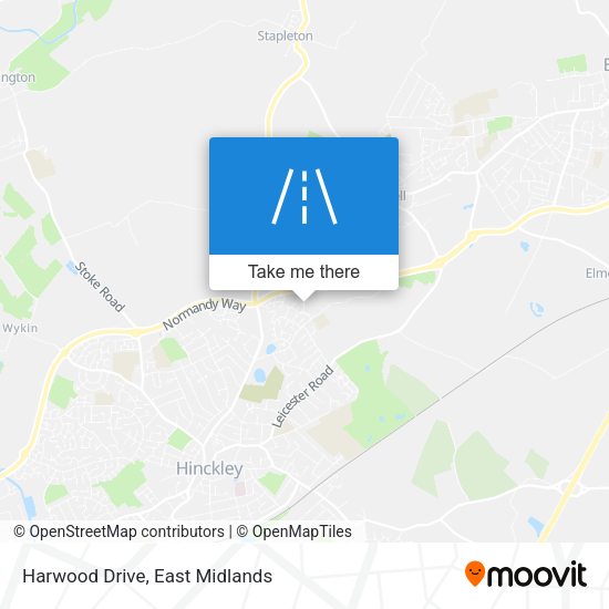 Harwood Drive map