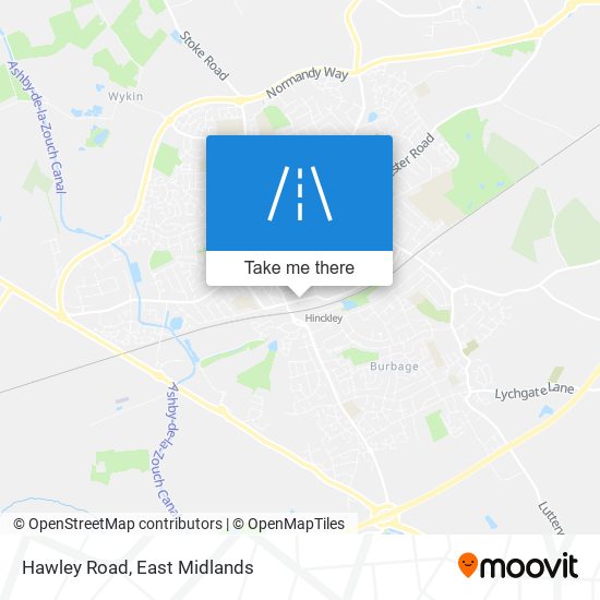 Hawley Road map