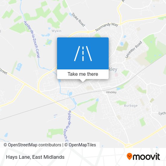 Hays Lane map