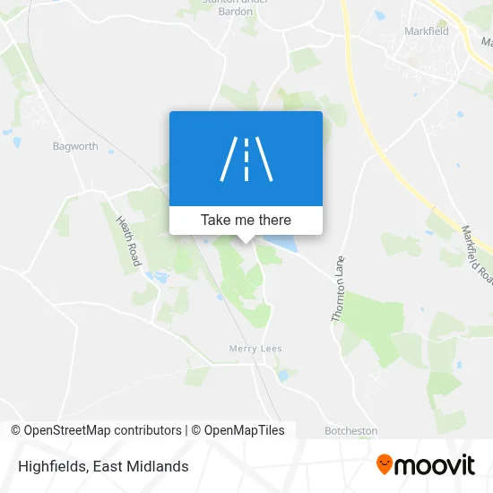 Highfields map