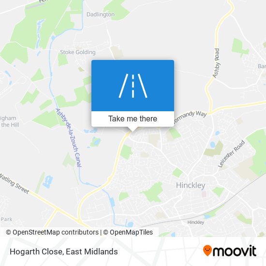 Hogarth Close map