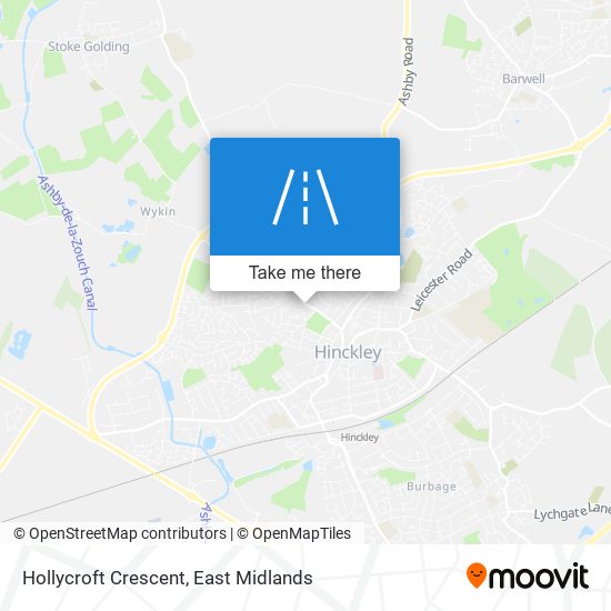 Hollycroft Crescent map