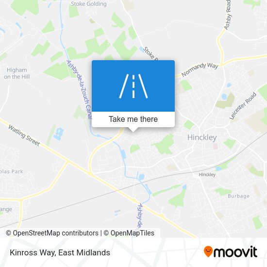 Kinross Way map