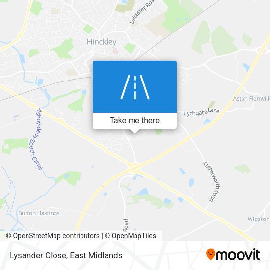 Lysander Close map