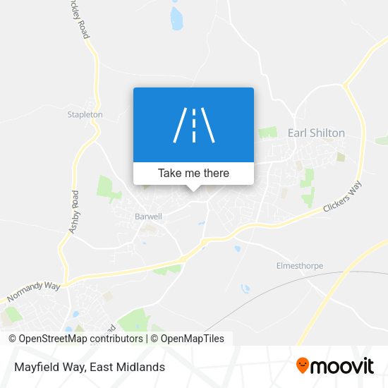 Mayfield Way map