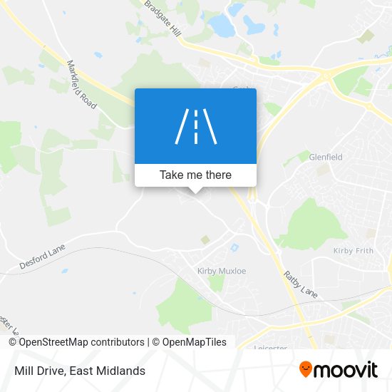 Mill Drive map