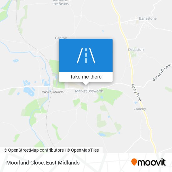 Moorland Close map