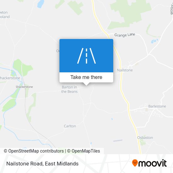 Nailstone Road map
