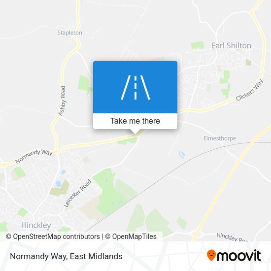 Normandy Way map