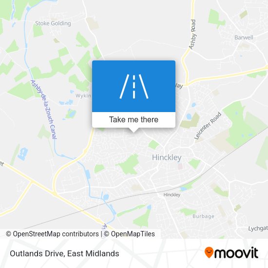 Outlands Drive map