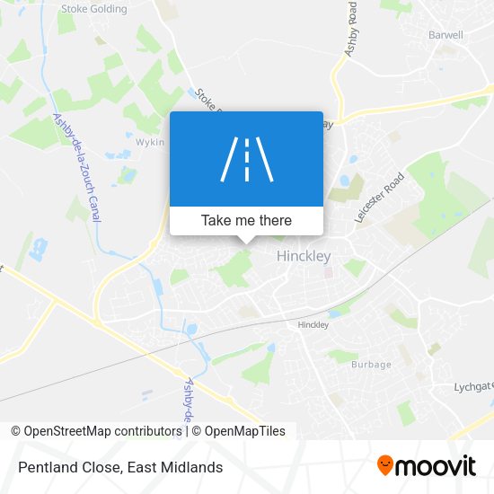 Pentland Close map