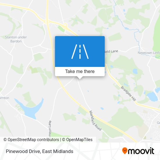 Pinewood Drive map
