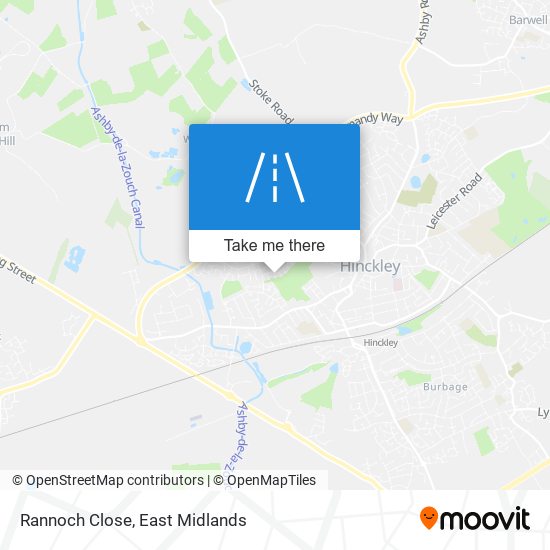 Rannoch Close map