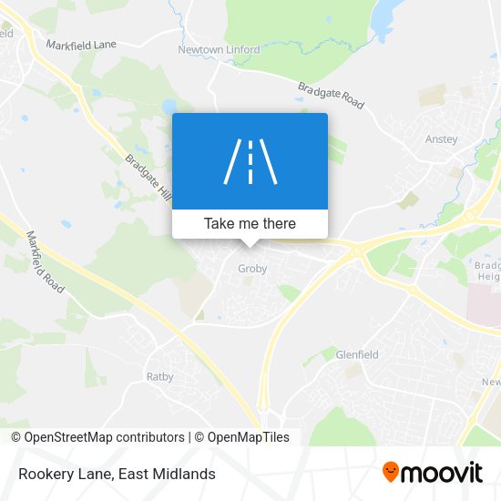 Rookery Lane map