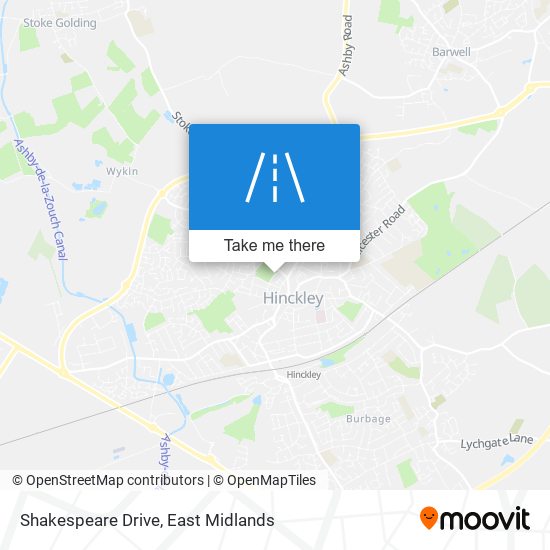 Shakespeare Drive map