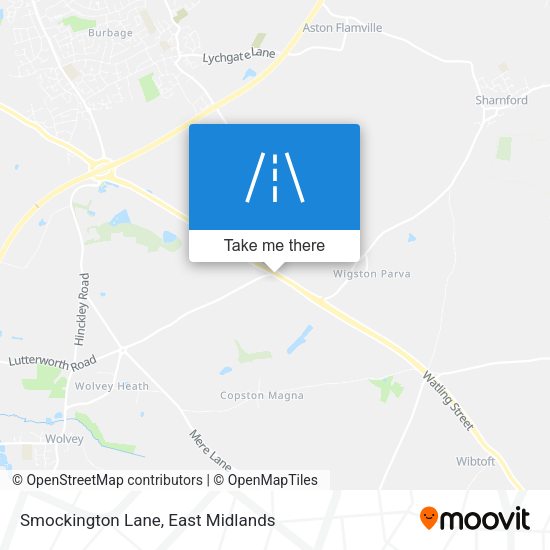 Smockington Lane map