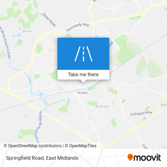 Springfield Road map