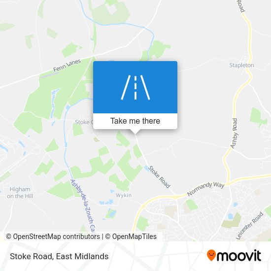 Stoke Road map