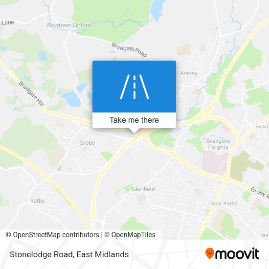 Stonelodge Road map