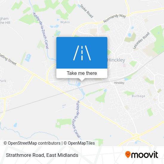 Strathmore Road map