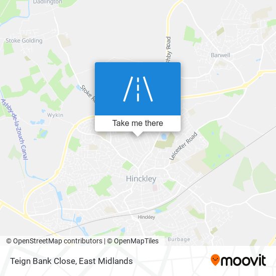 Teign Bank Close map