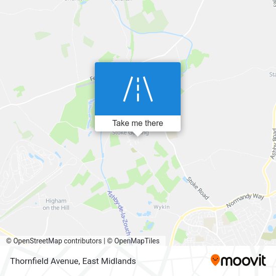 Thornfield Avenue map