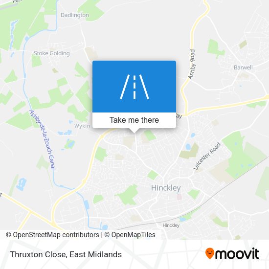 Thruxton Close map