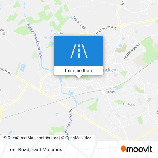 Trent Road map