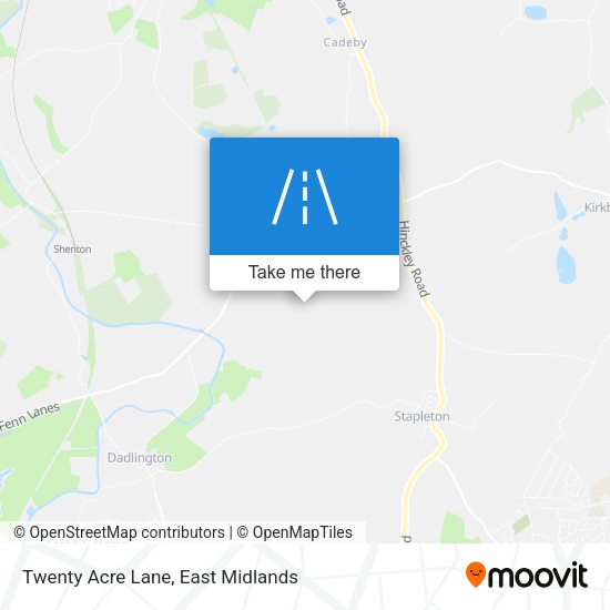 Twenty Acre Lane map