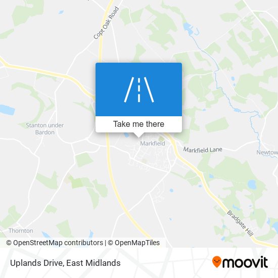 Uplands Drive map