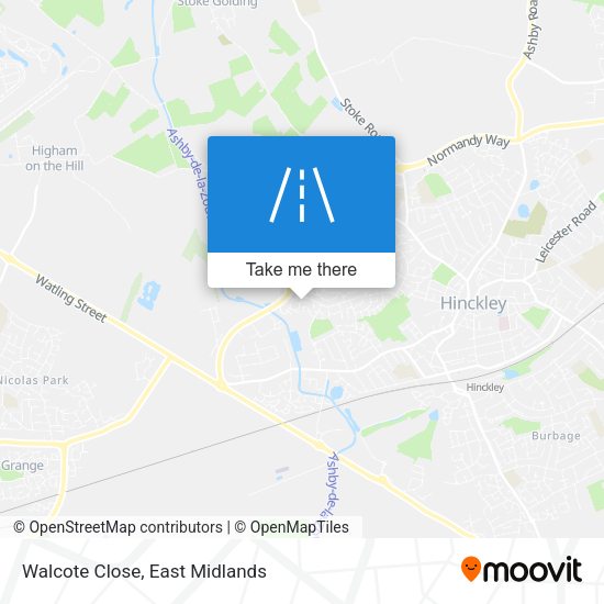 Walcote Close map