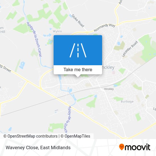 Waveney Close map