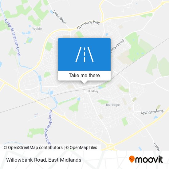 Willowbank Road map